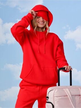 Comfrt Airplane Mode Unisex hoodie crimson